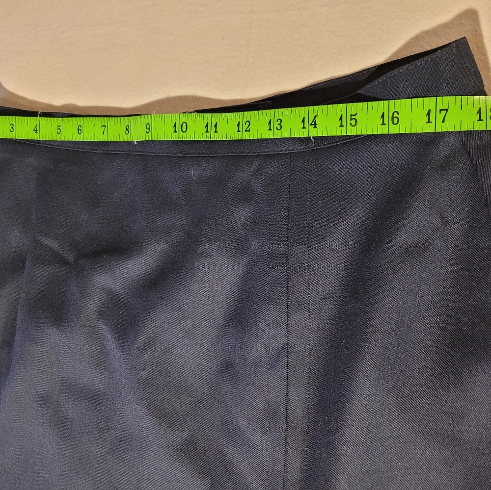 Vintage Wool Maxi Skirt With Button Slit Size 18 Fits 16 - Picture 7 of 9